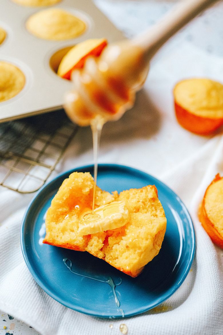 Honey gives the muffins just a hint of sweetness that isn’t too overpowering or too sweet. (Danie Baker / Special to The Seattle Times)