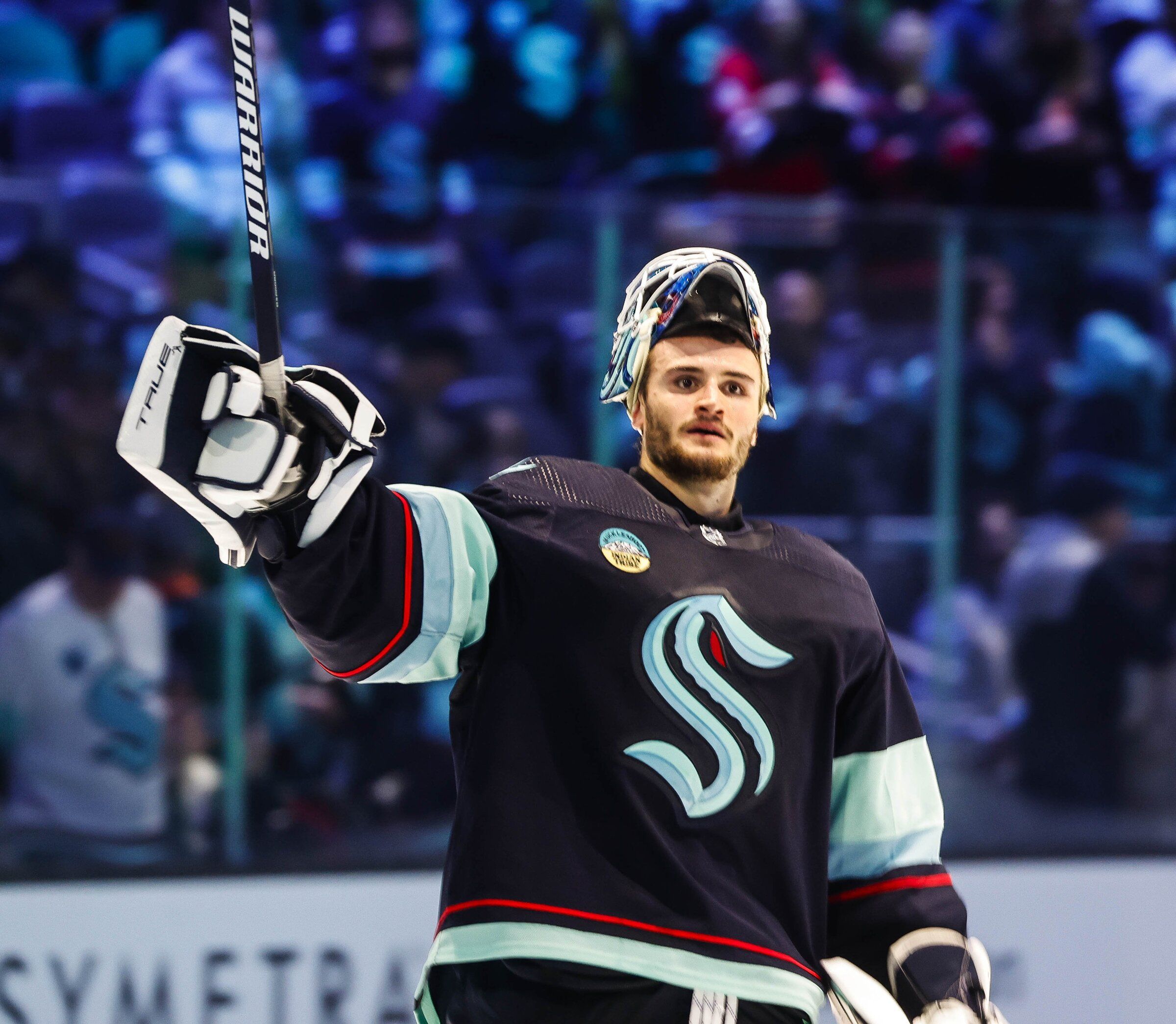 Kraken skaters adjusting to goalie Joey Daccord's bold