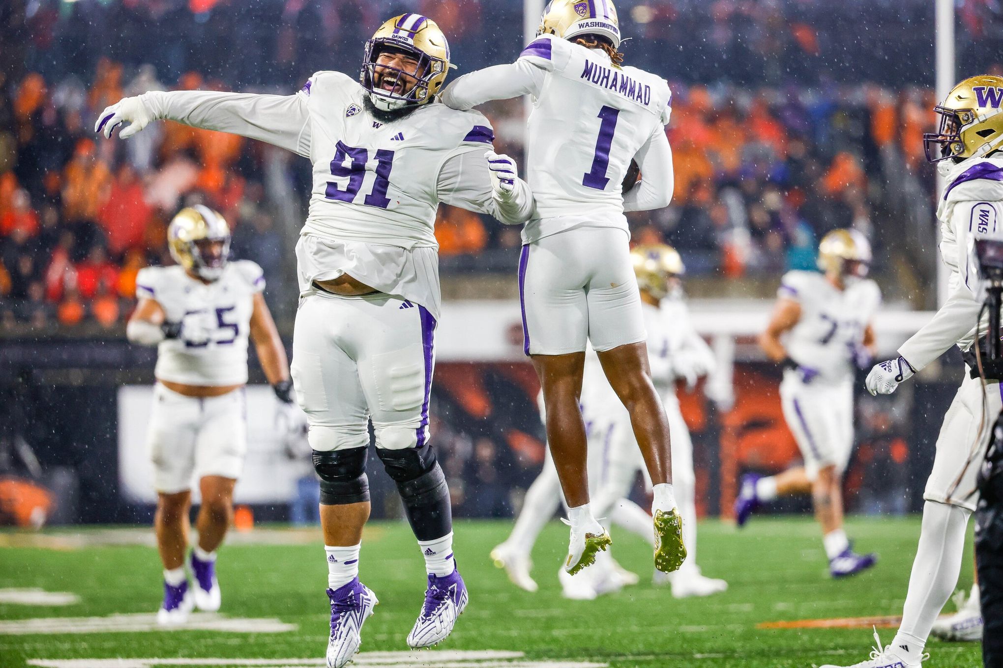 No. 3 Huskies await College Football Playoff fate, but 'it's just