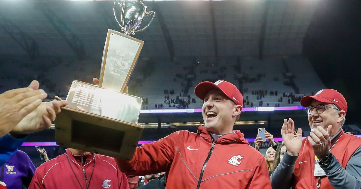WSU’s Jake Dickert reminisces on 2021 Apple Cup win — and how things have changed since The