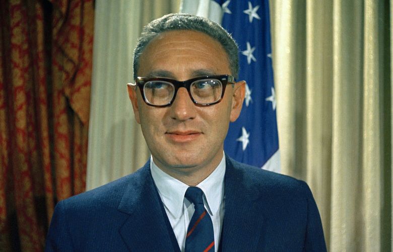 FILE – Henry Kissinger, professor of government at Harvard University, is seen in this December 1968 photo. Former Secretary of State Kissinger, the diplomat with the thick glasses and gravelly voice who dominated foreign policy as the United States extricated itself from Vietnam and broke down barriers with China, died Wednesday, Nov. 29, 2023. He was 100. (AP Photo, File) WX603 WX603