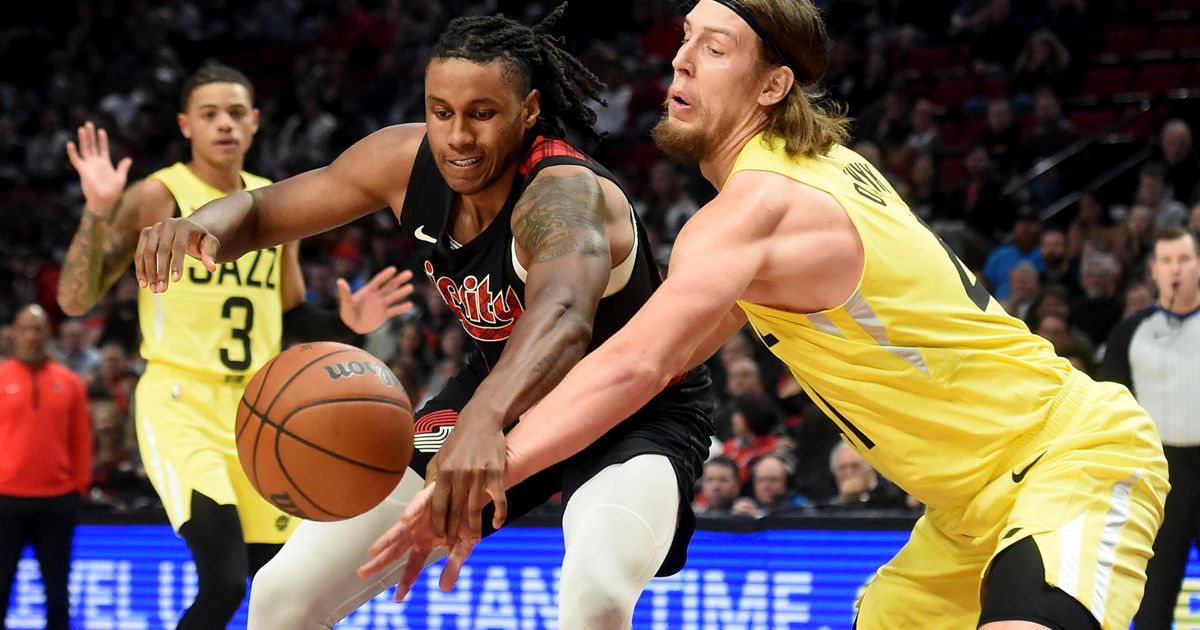 Trail Blazers snap 8game skid with 121105 victory over the Jazz The Seattle Times