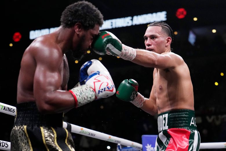 Benavidez stops Andrade after six rounds, calls for fight with super  middleweight champ Canelo