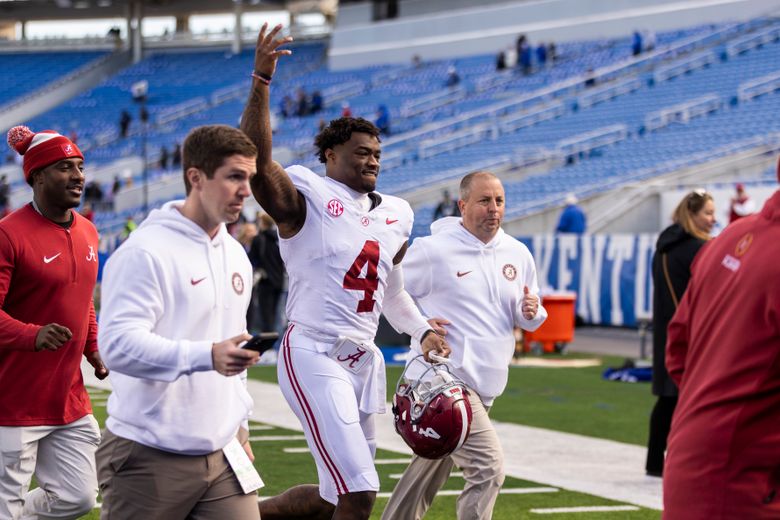 Jalen Milroe has 6 touchdowns, No. 8 Alabama blows out Kentucky 49-21 to  clinch SEC West title | The Seattle Times