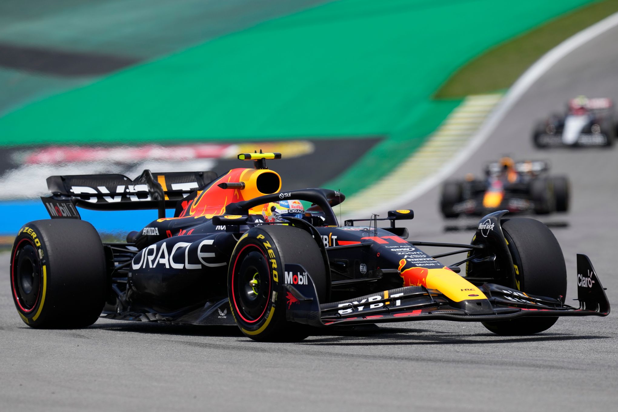 Leclerc crashes out before the start in Brazil