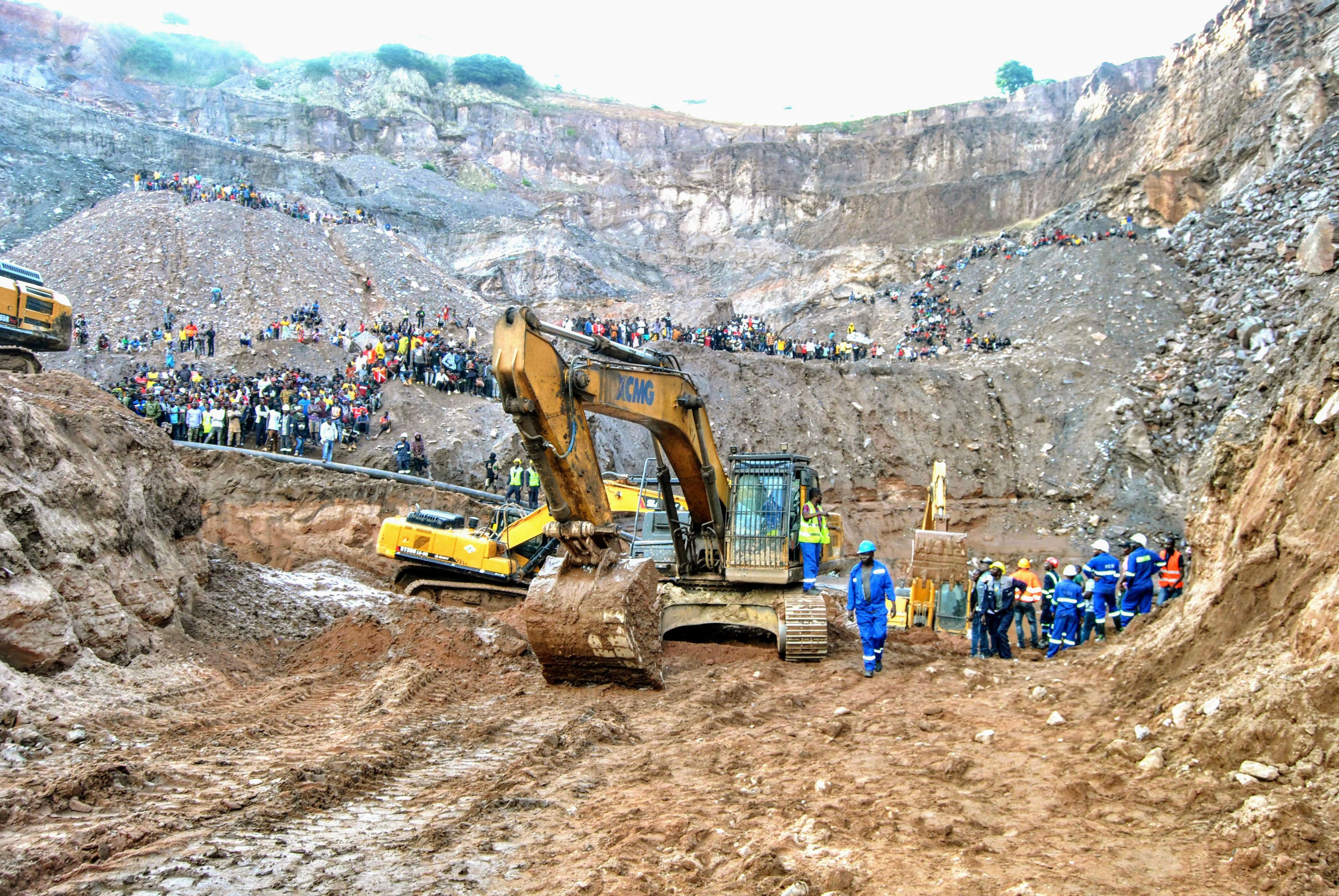 A survivor is pulled out of a Zambian mine nearly a week after