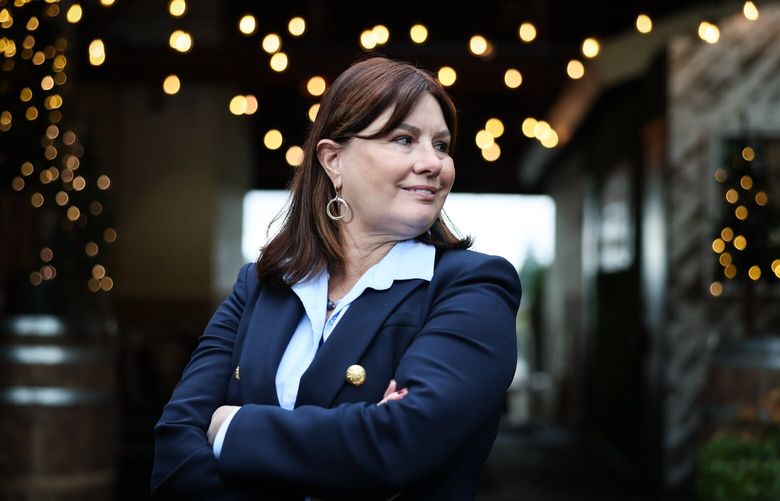 Kim Harlington, member of the National Association of Realtors, is leaving the Washington branch. Photographed in Lake Tapps, Washington on January 10, 2024. 225876