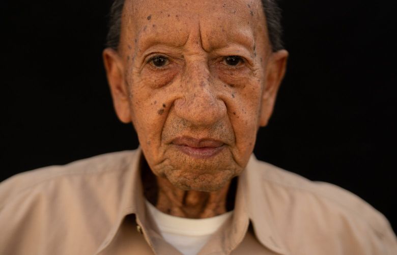 Blas Omar Jaime, recognized as the last Chana speaker by UNESCO, in Parana, Argentina, Sept. 17, 2023. Jaime has spent nearly two decades resurrecting Chana, an Indigenous language in Argentina that he learned from his mother. (Sebastian Lopez Brach/The New York Times)