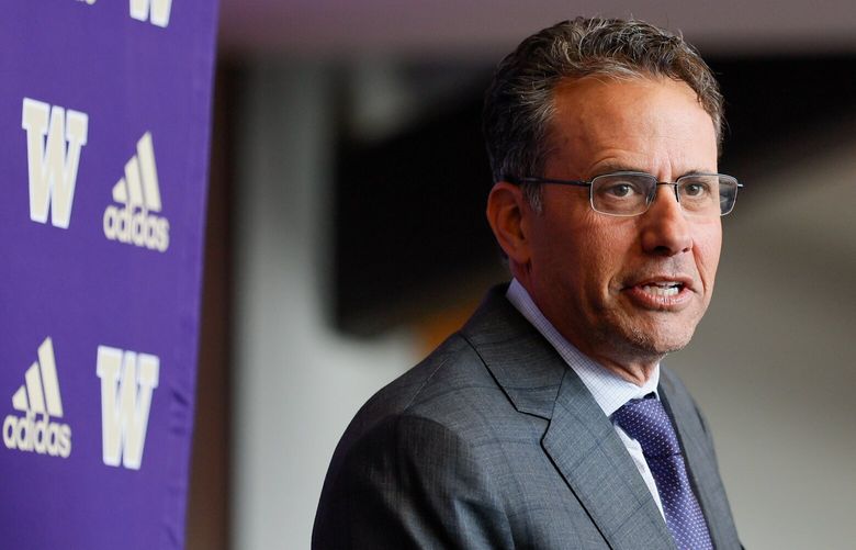 New University of Washington head football coach Jedd Fisch speaks during a press conference at Husky Stadium Tuesday, Jan. 16, 2024 in Seattle. 225969