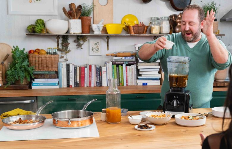 Joel Gamoran on the set of “Homemade Live!”