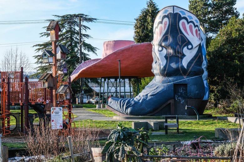 Oxbow Park is tucked in among the deceptively utilitarian maze of Georgetown’s warehouses and industrial parks.  (Dean Rutz / The Seattle Times)