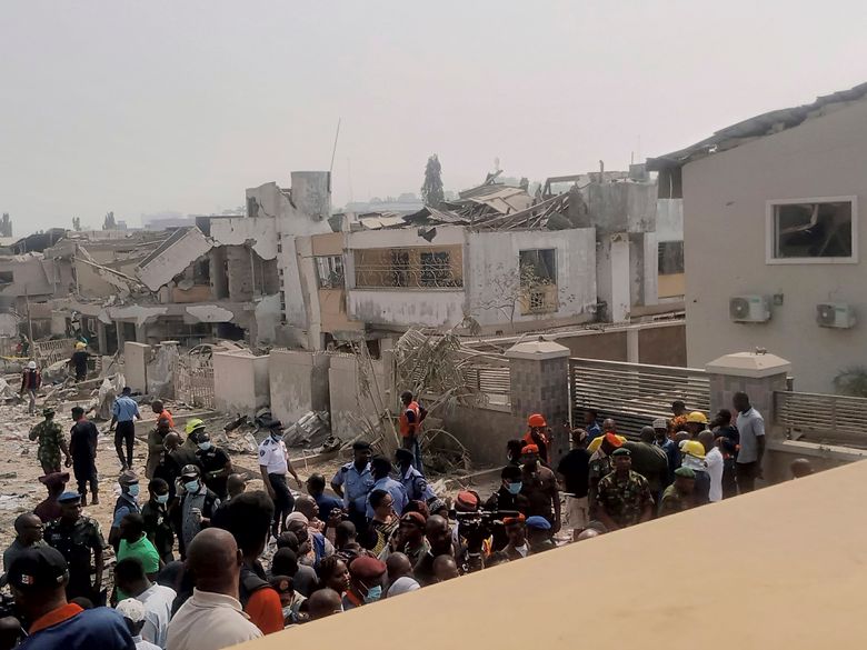 3 killed and 77 injured in a massive blast caused by explosives in a  southern Nigerian city | The Seattle Times
