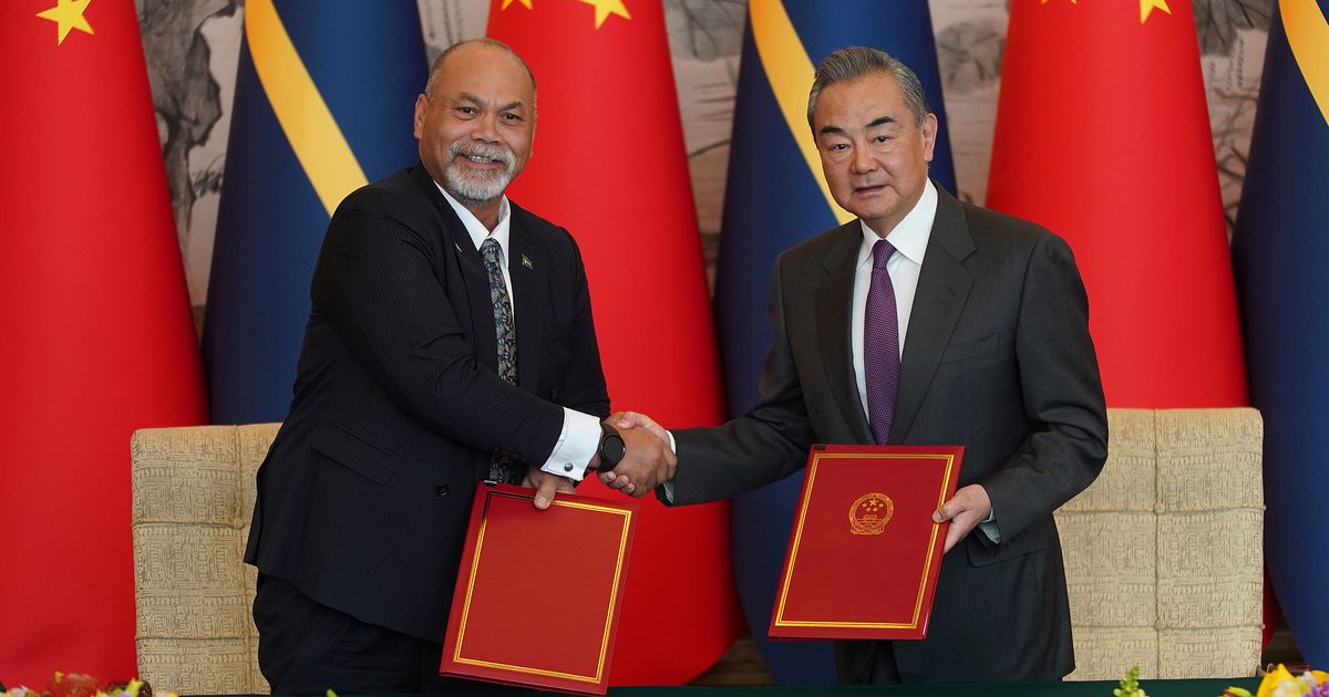 China formally restores diplomatic relations with Nauru after Pacific ...