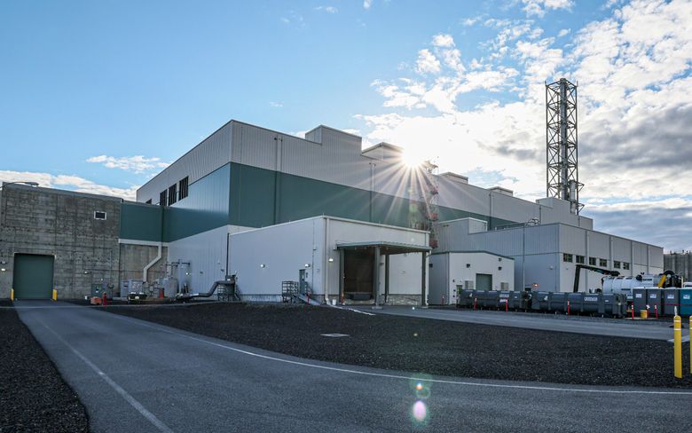 The Low-Activity Waste Facility in the Hanford Vit Plant near Richland on Feb. 8. (Kevin Clark / The Seattle Times)