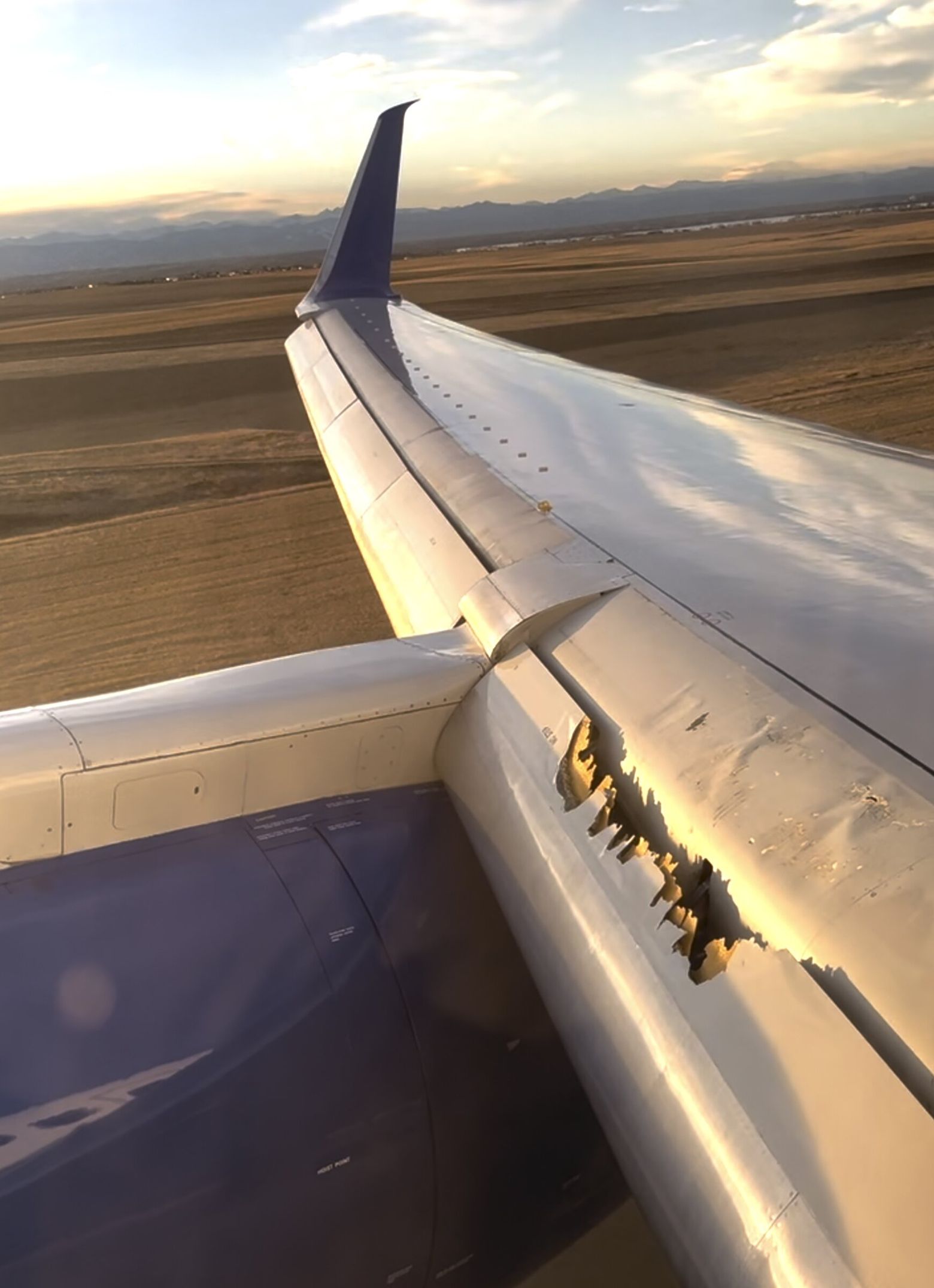 United flight from San Francisco to Boston diverted due to damage to one of  its wings