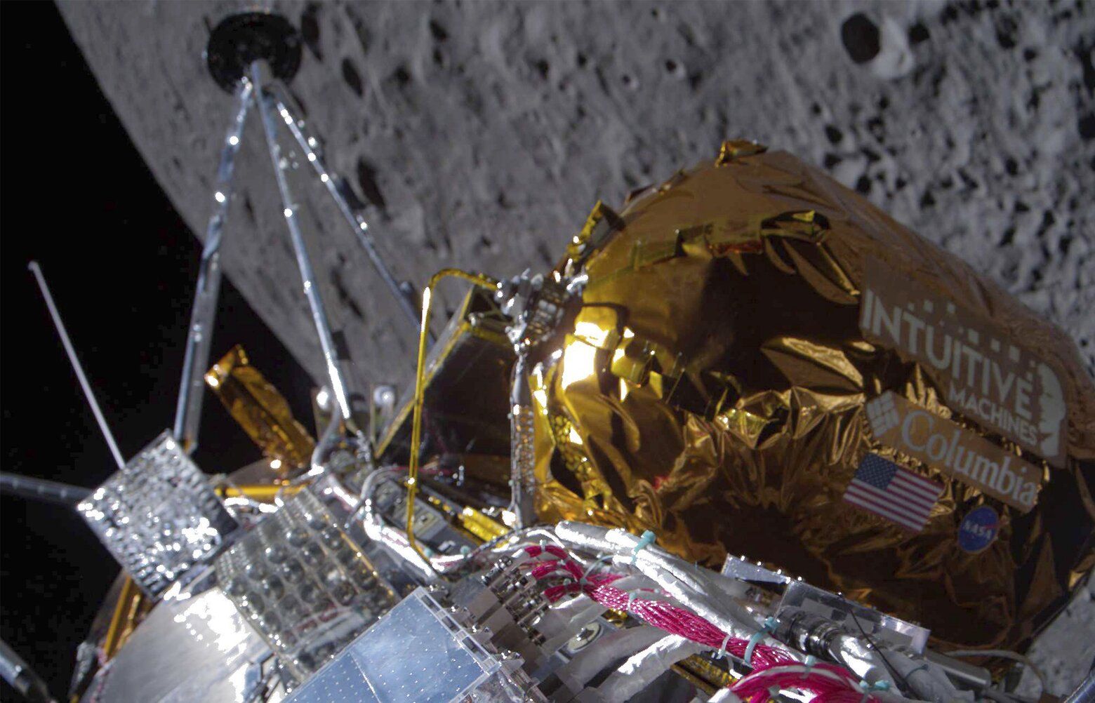 Private lander makes first US moon landing in more than 50 years