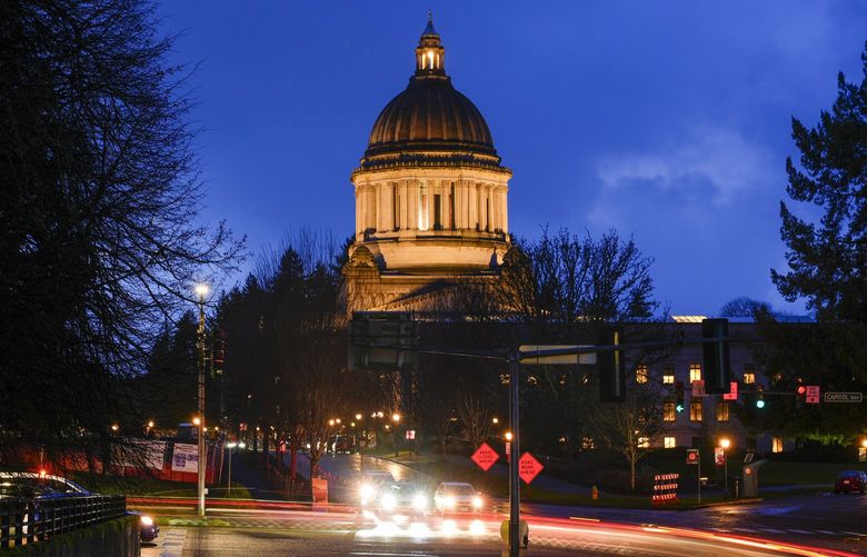 The Washington state Capitol building is pictured, Tuesday, Jan. 9, 2024, in Olympia, Wash. (AP Photo/Lindsey Wasson) OTK
