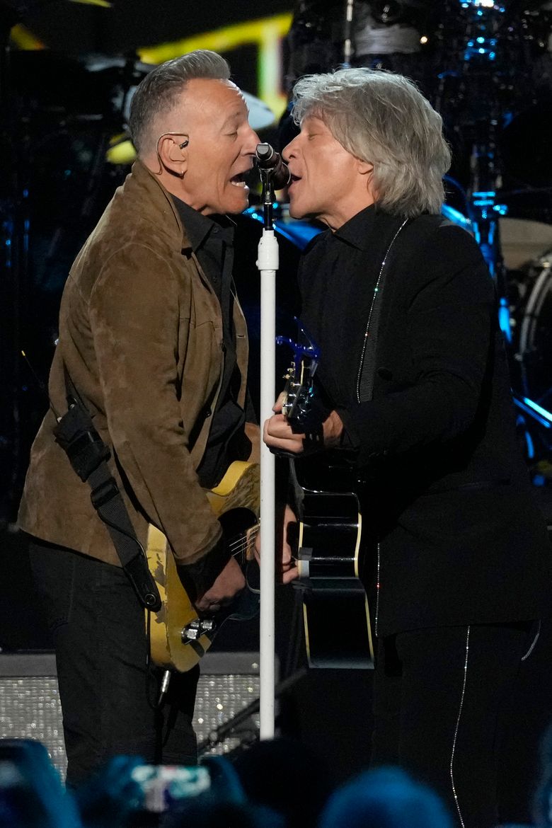 New Jersey comes West to kick off Grammy weekend with native sons Jon Bon Jovi and Bruce Springsteen | The Seattle Times