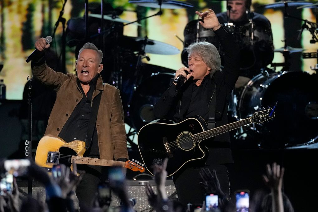 New Jersey comes West to kick off Grammy weekend with native sons Jon Bon Jovi and Bruce Springsteen | The Seattle Times