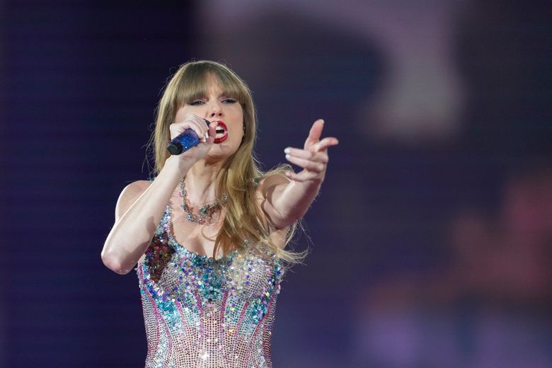 Taylor Swift performs as part of the &#8220;Eras Tour&#8221; at the Tokyo Dome, Wednesday, Feb. 7, 2024, in Tokyo. (AP Photo/Toru Hanai)