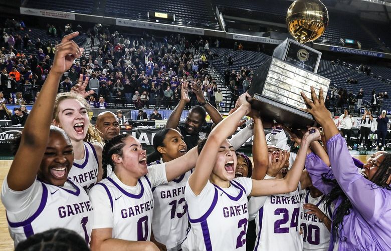Garfield are the 3A State Basketball Champion for the four time in a row at the Tacoma Dome in Tacoma, Washington, on March 2, 2024. 226262