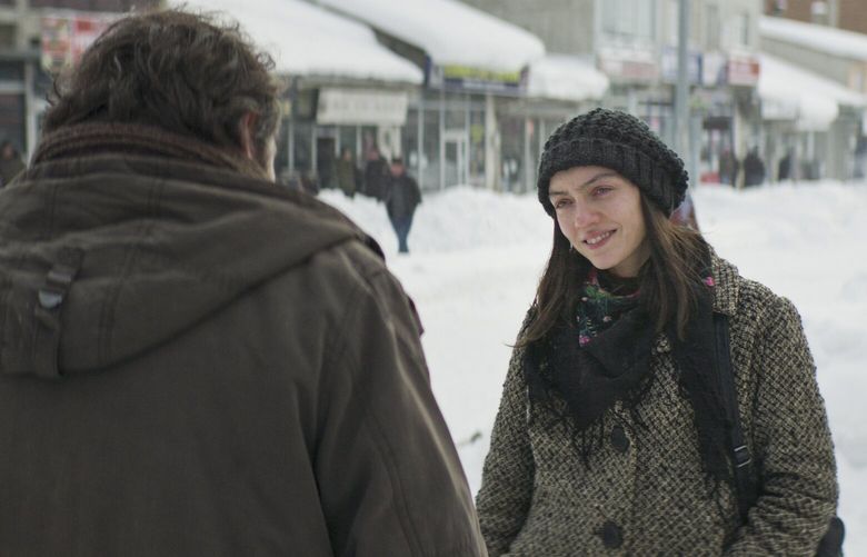 This image released by Janus and Sideshow Films shows Merve Dizdarin a scene from “About Dry Grasses.” (Sideshow and Janus Films via AP) NYET134 NYET134