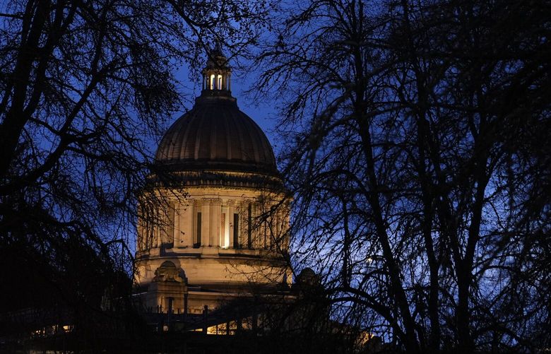 The Washington state Capitol building is pictured, Tuesday, Jan. 9, 2024, in Olympia, Wash. (AP Photo/Lindsey Wasson)