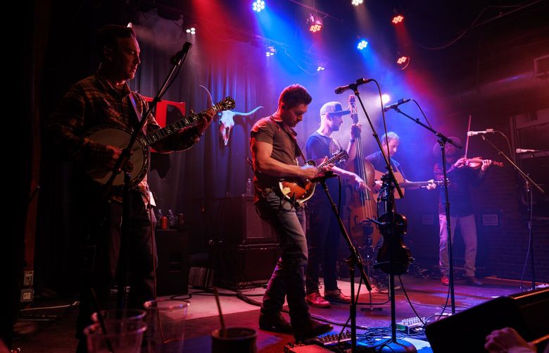 Yonder String Mountain Band performs at the Tractor Tavern, as part as one of the Tractor’s 30th Anniversary Shows, in Ballard Thursday, January 18, 2024. 225972