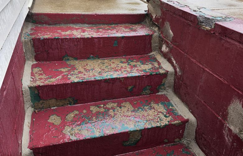 Thereâ€™s a better way to revitalize these steps and add color to concrete. Beware of painting concrete, as it presents a dangerous slip hazard. (Tim Carter/TNS)