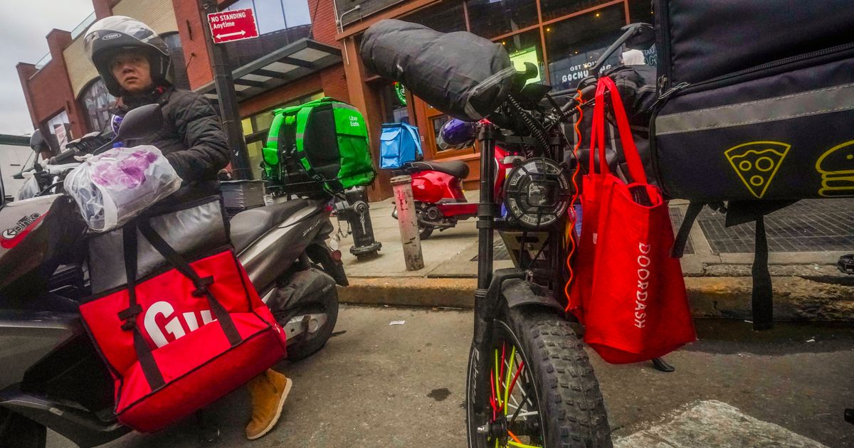 Getting food delivered in New York is simple. For the workers who do it ...