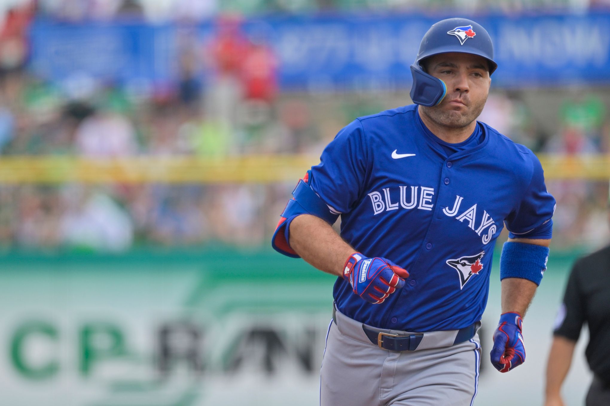 Joey Votto homers on 1st pitch in 1st spring training game with hometown  Toronto Blue Jays | The Seattle Times