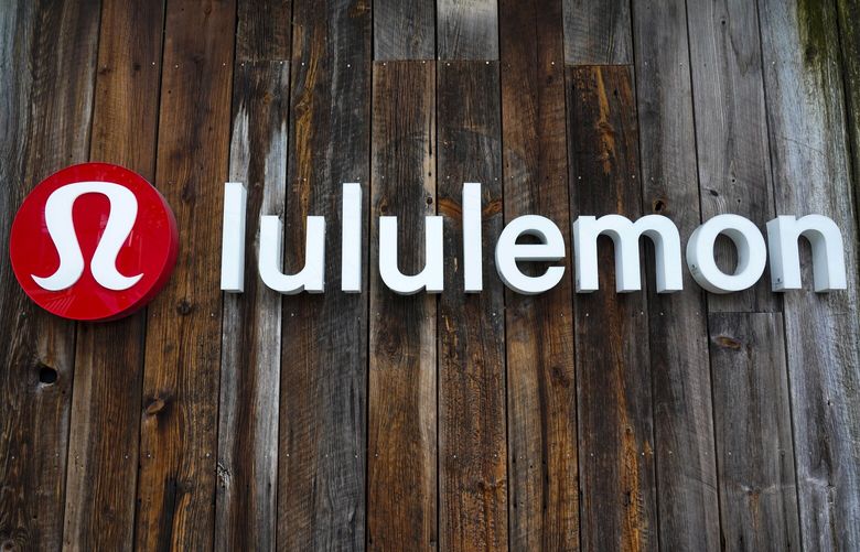 This is the sign on a Lululemon store in Pittsburgh on Wednesday, Jan. 12, 2022. (AP Photo/Gene J. Puskar) PAGP