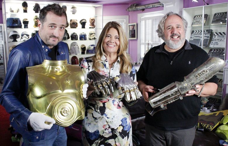 Pop culture historian and archivist Rob Klein, from left, Lisa Whelchel and Gus Lopez on “Collector’s Call.”