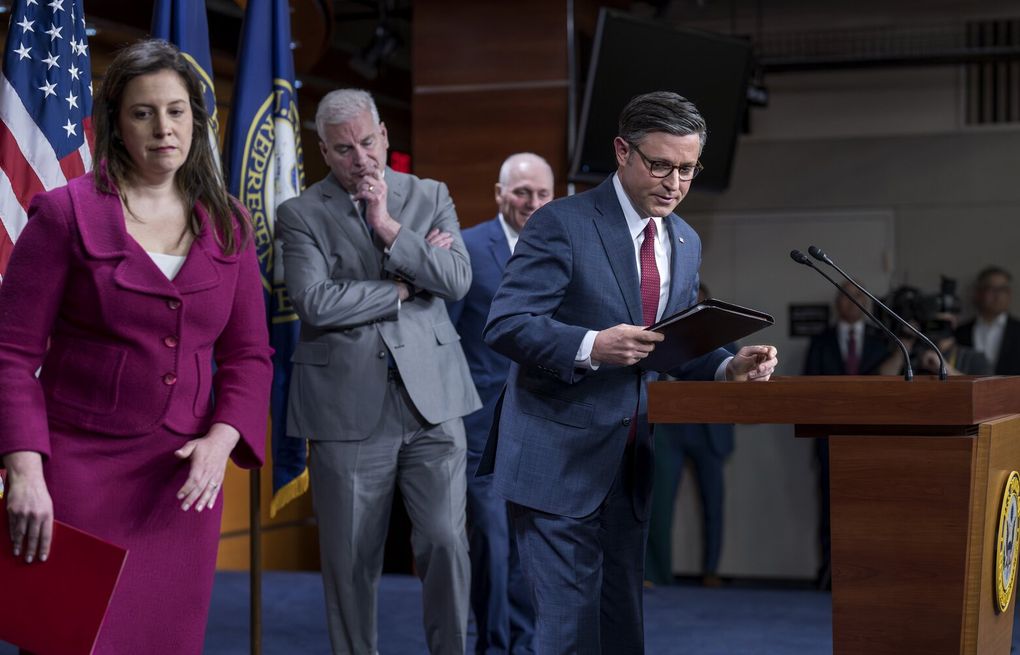 Facing a Republican revolt, House Speaker Johnson's plan for US aid to Ukraine, allies uncertain | The Seattle Times