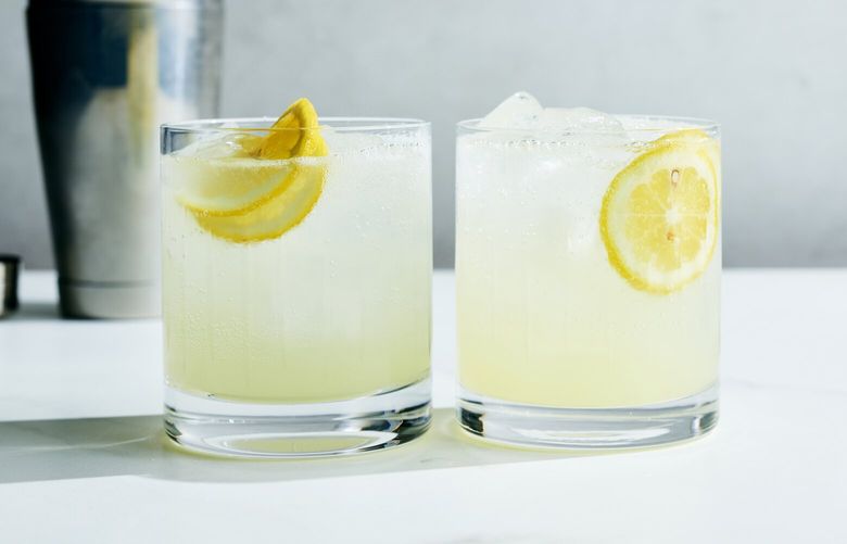 Hard lemonade. Lemon is an easy way to balance cocktails, as in this hard lemonade that’s both reminiscent of and far removed from the six packs of yore. Food styled by Simon Andrews. (David Malosh/The New York Times) XNYT0795 XNYT0795
