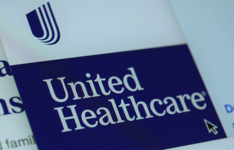 FILE – Pages from the United Healthcare website are displayed on a computer screen, Feb. 29, 2024, in New York. UnitedHealth says files with personal information that could cover “a substantial portion of people in America” may have been taken in the cyberattack on its Change Healthcare business. The company said Monday, April 22, 2024 after markets closed that it sees no signs that doctor charts or full medical histories were released after the attack. (AP Photo/Patrick Sison, File) NYPS204 NYPS204