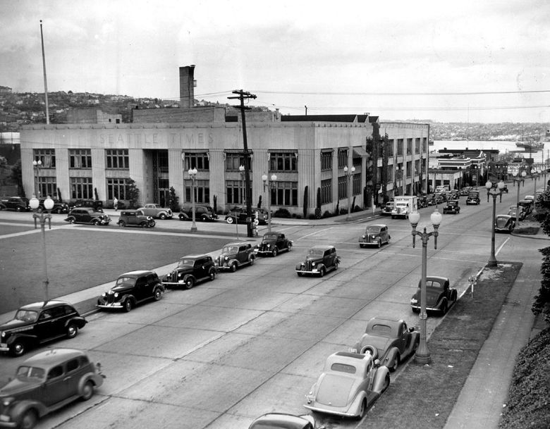 The Seattle Times building at Fairview Avenue North and John Street was occupied March 2, 1931. (The Seattle Times)