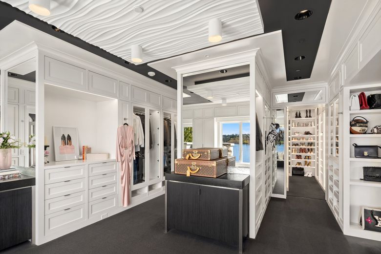 Some of the amenities in Russell Wilson and Ciara&#8217;s Bellevue mansion include a yoga studio, a fashion closet and &#8220;a glam room.&#8221; (Andrew Webb / Clarity NW)