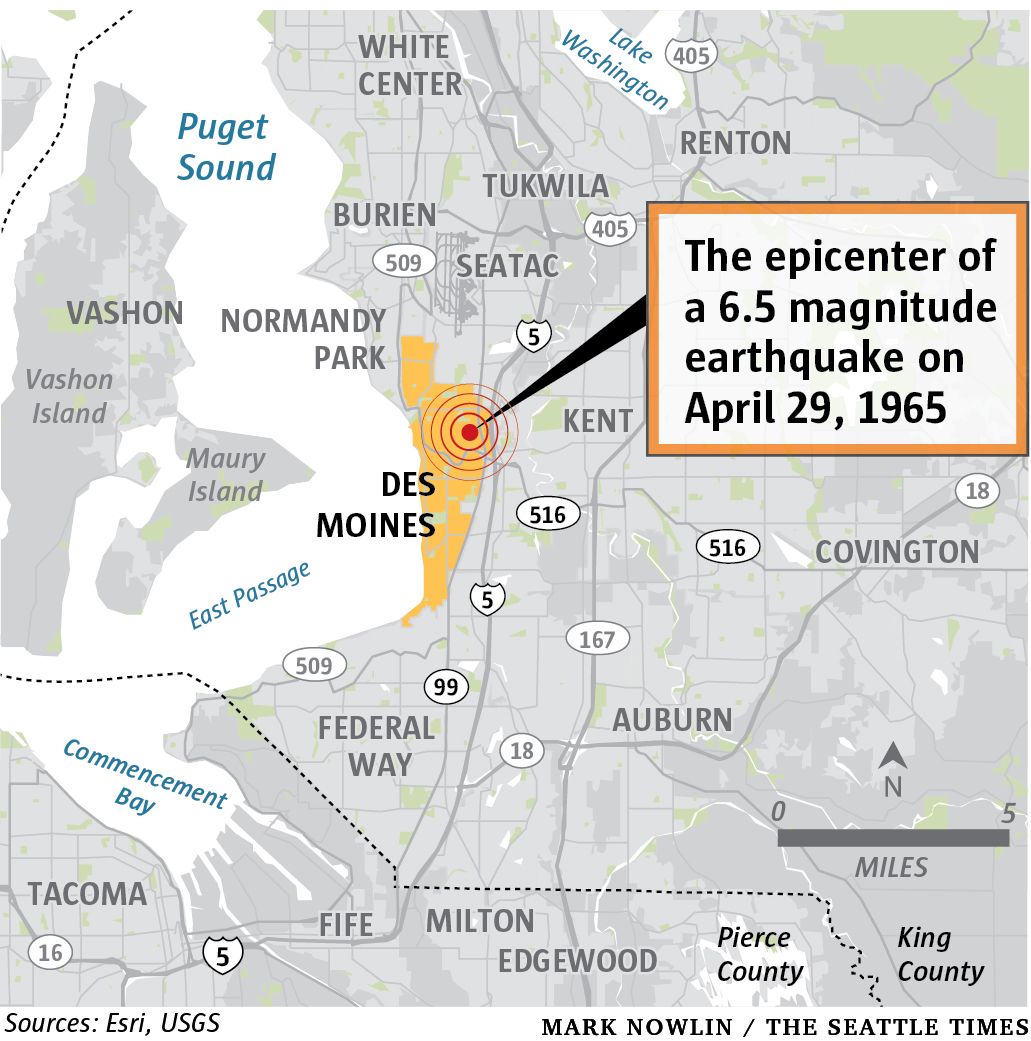 A 1965 6.5 earthquake is a reminder Seattle is not immune to the