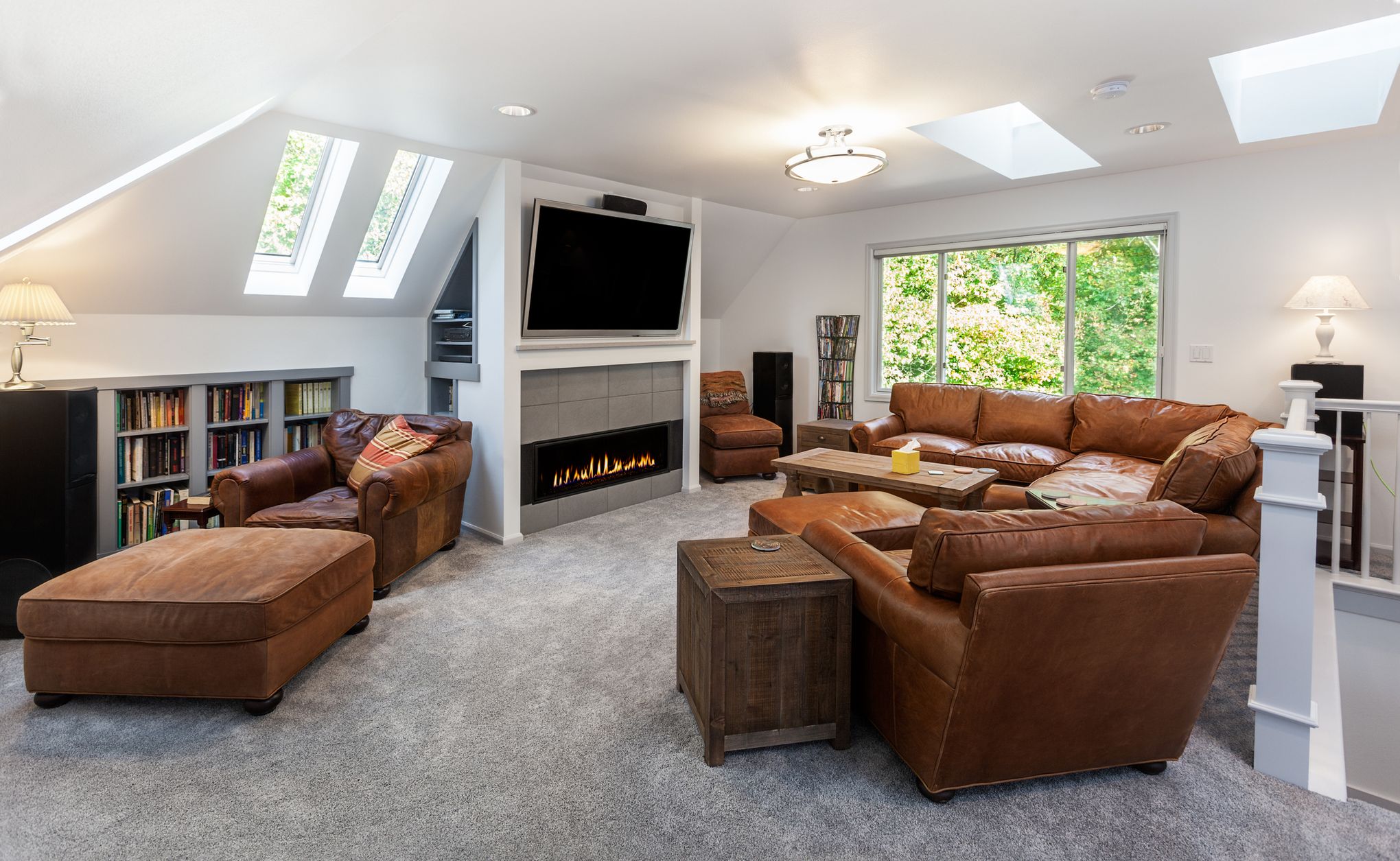 Want to watch the big game in a comfy space at home? Here are some tips for  an epic man cave | The Seattle Times