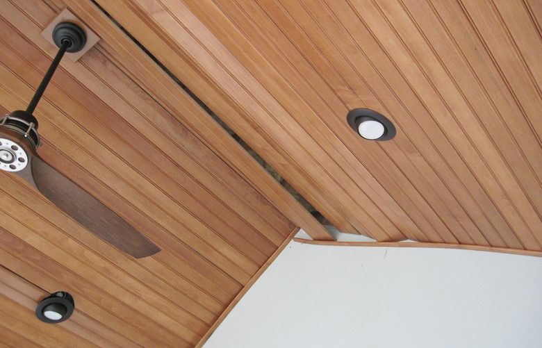 This sunroom ceiling is suffering from wood expansion issues. (Tim Carter/Tribune Content Agency)