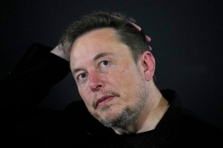 FILE – Elon Musk appears at an event in London, on Nov. 2, 2023. A crusading Brazilian Supreme Court justice included Musk as a target in an ongoing investigation over the dissemination of fake news and opened a separate investigation late Sunday, April 7, 2024, into the executive for alleged obstruction. (AP Photo/Kirsty Wigglesworth, Pool, File)