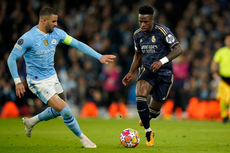 Vinícius Junior injured in Real Madrid's Champions League quarterfinals  match against Man City | The Seattle Times