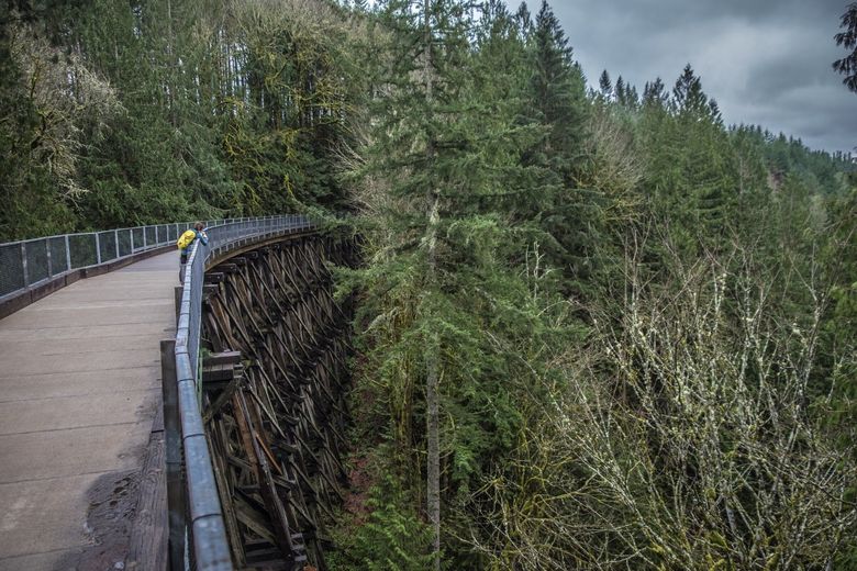 The Snoqualmie Valley Trail is one of the best rail trails in Washington. It parallels the sparkling Snoqualmie River from Duvall to Cedar Falls. (Courtesy of King County Parks)
