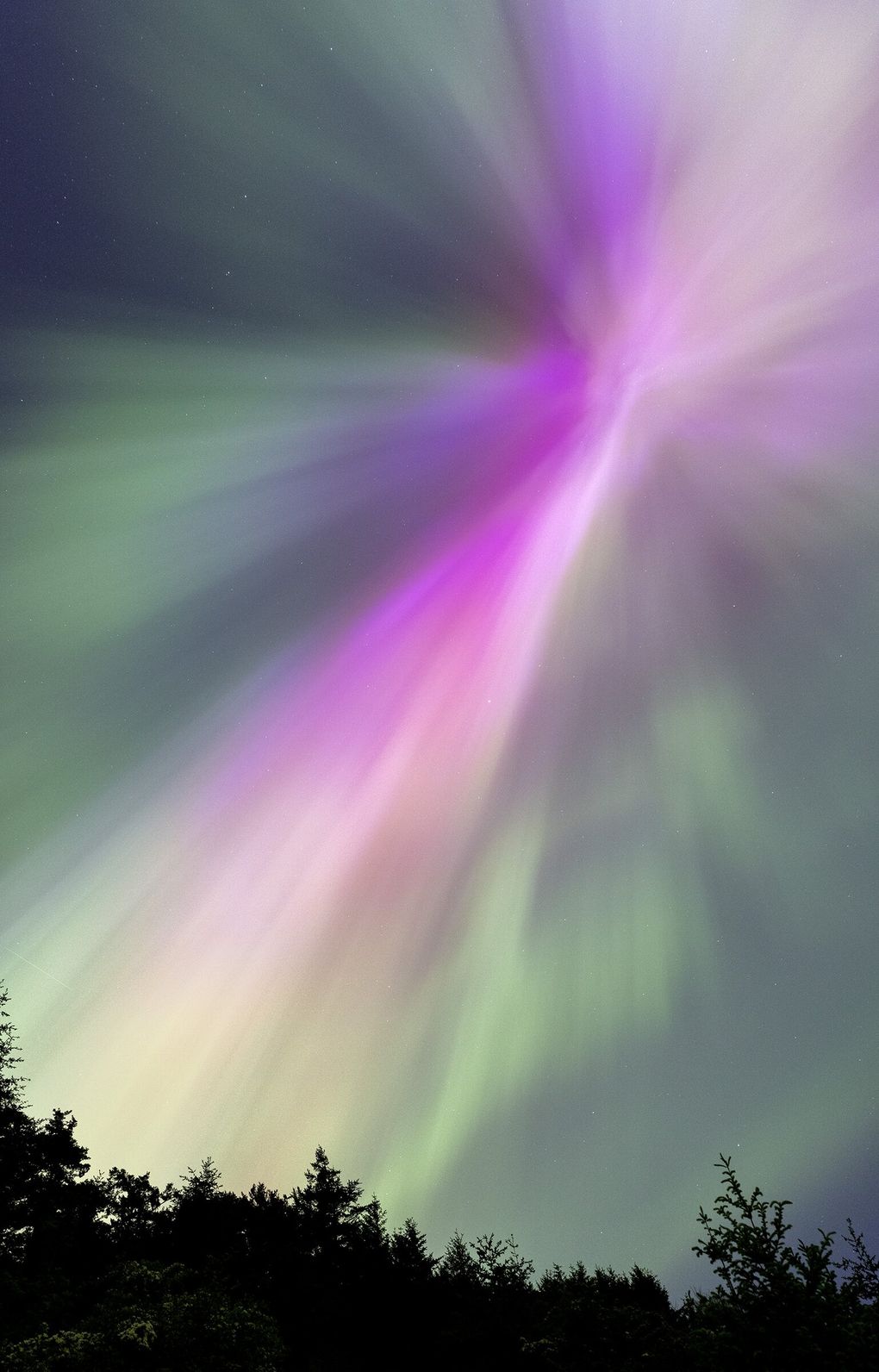 Aurora borealis gives the Puget Sound area a stunning show Friday night |  The Seattle Times