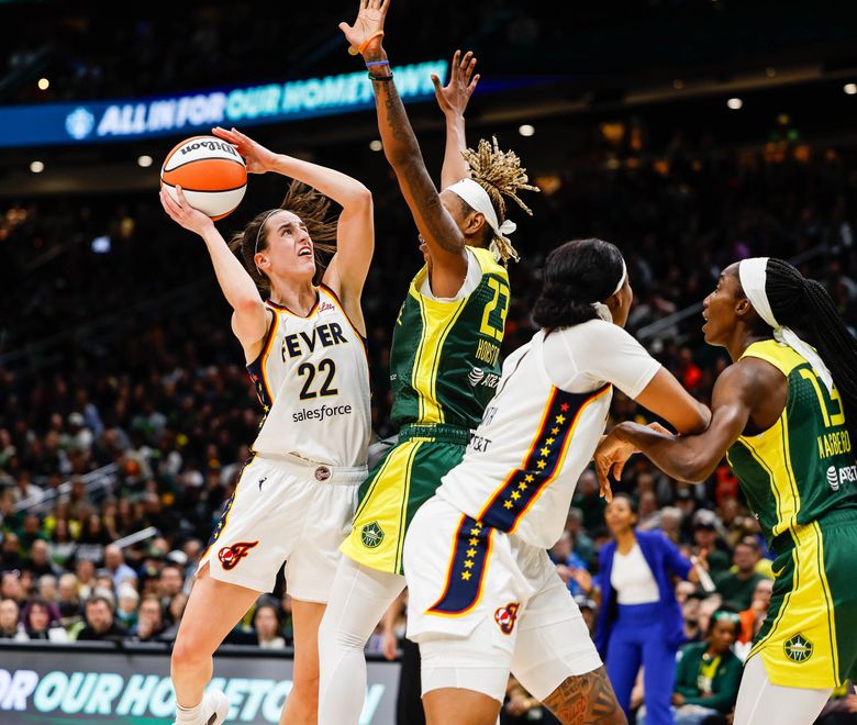 Storm hand Caitlin Clark, Indiana Fever loss in front of record crowd | The Seattle Times