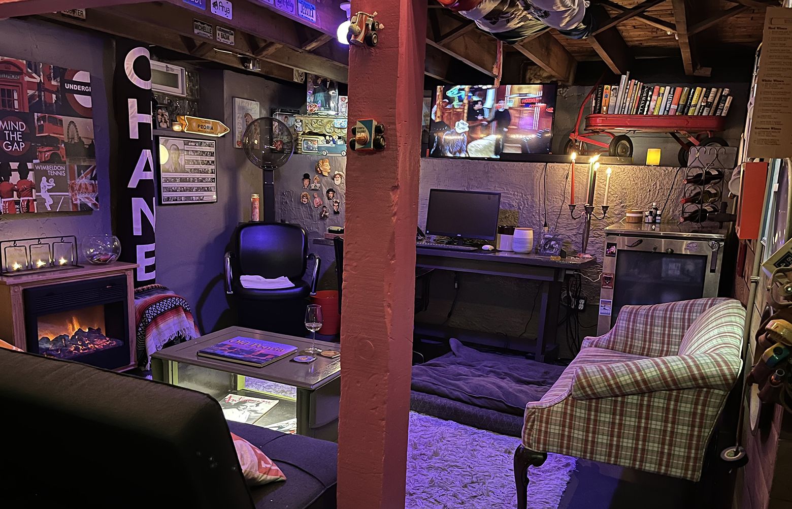 Man transforms dusty basement into heirloom-filled 'speakeasy