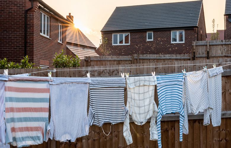 Hang drying your laundry is a small step toward using less energy. (Getty Images)