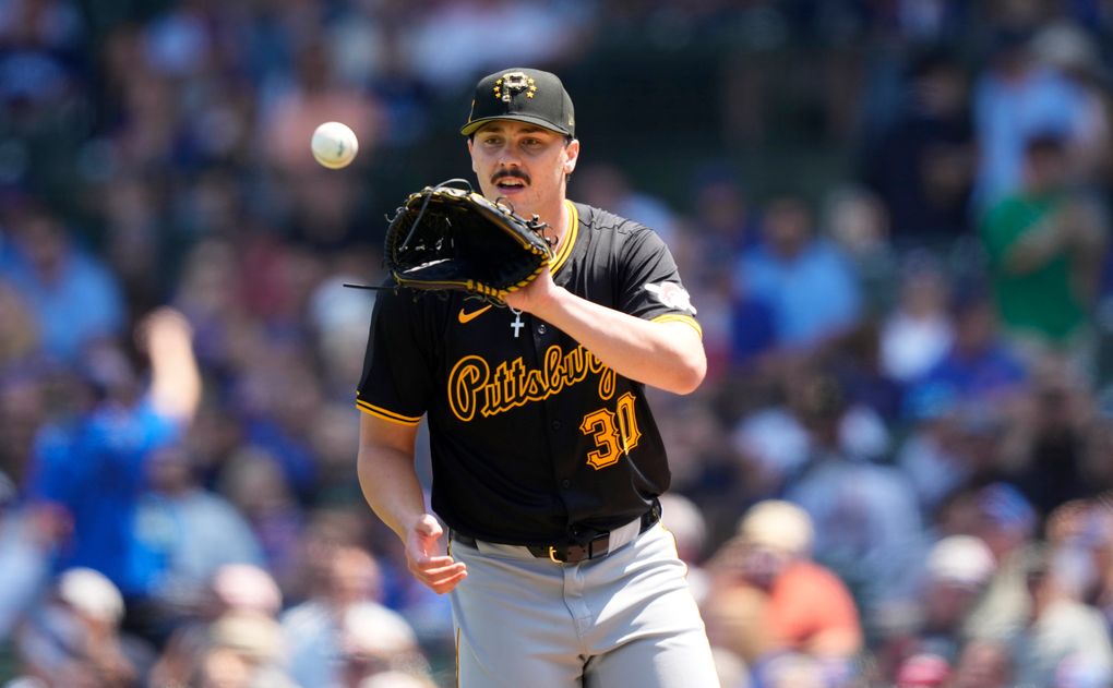 Pirates' Skenes has pitched 6 no-hit innings in his 2nd major league start against the Cubs | The Seattle Times