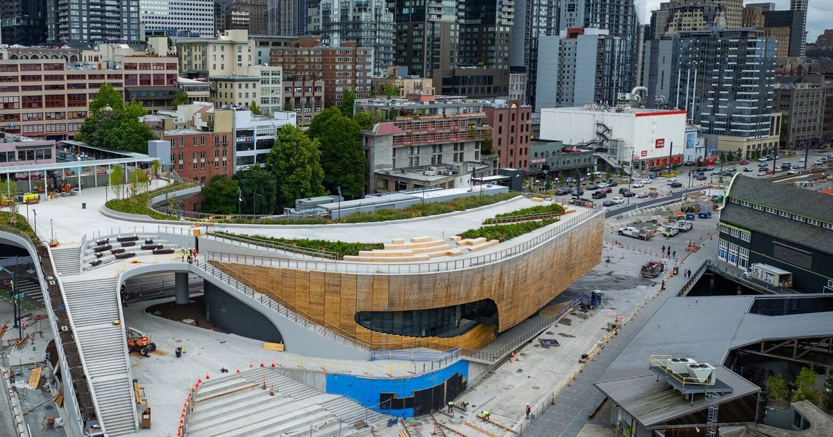 Seattle Aquarium’s new Ocean Pavilion takes shape on waterfront